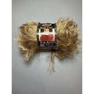 Lion BRAND Amber Fun Fur Yarn Article#320, Color# 171, Lot# 142318